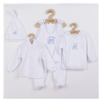 4-piece set blue, size 62 (3-6m)