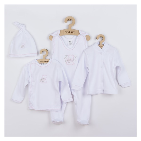4-piece set pink, size 62 (3-6m)