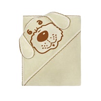 Baby terry towel dog 100x100 beige