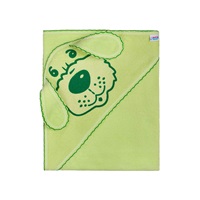 Baby terry towel dog 100x100 green