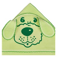 Baby terry towel dog 100x100 green