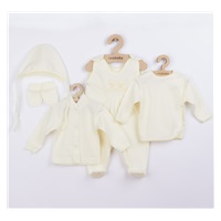 5 piece set New Baby beige, size 56 (0-3m)