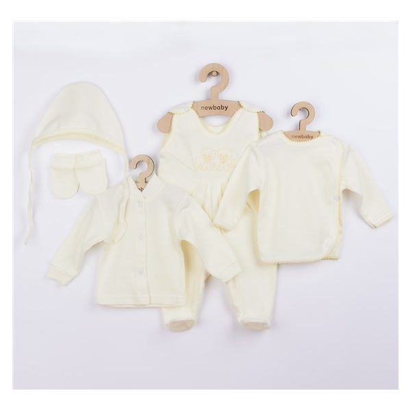 5 piece set New Baby beige, size 56 (0-3m)