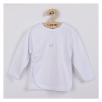 New Baby white embroidered baby shirt with embroidered picture, size 68 (4-6m)