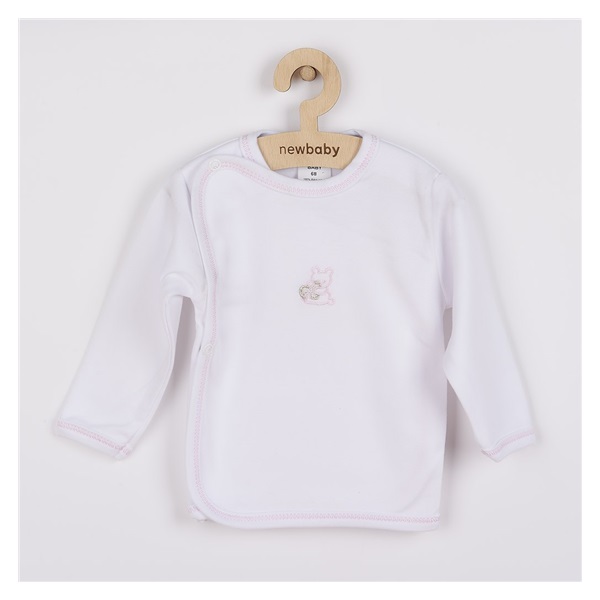 New Baby baby shirt with embroidered picture pink, size 68 (4-6m)