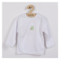 New Baby green embroidered baby shirt with embroidered picture, size 50