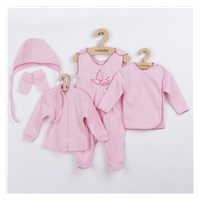5 piece set New Baby pink, size 62 (3-6m)