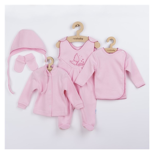 5 piece set New Baby pink, size 62 (3-6m)