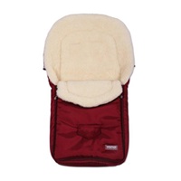 Womar fleece down jacket with sheep fleece burgundy