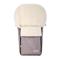 New Baby luxury fleece down jacket with sheep fleece beige