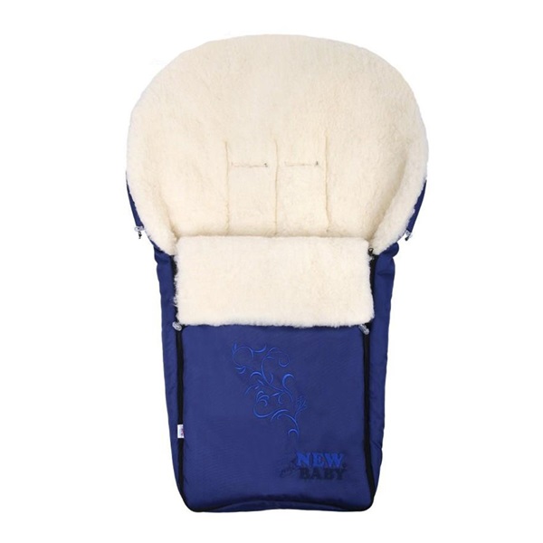 New Baby Luxury fleece down jacket with sheep fleece dark blue