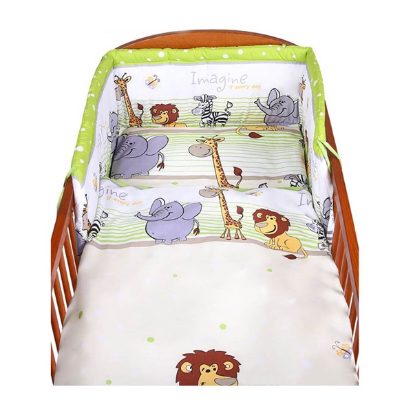 2-piece bedding New Baby 90/120 cm green safari