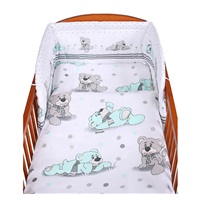 3-piece bedding New Baby 100/135 cm grey teddy bear