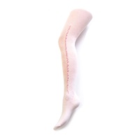 Baby Cotton Jacquard Tights New Baby White with Bow Tie, size 128 (7-8 years)