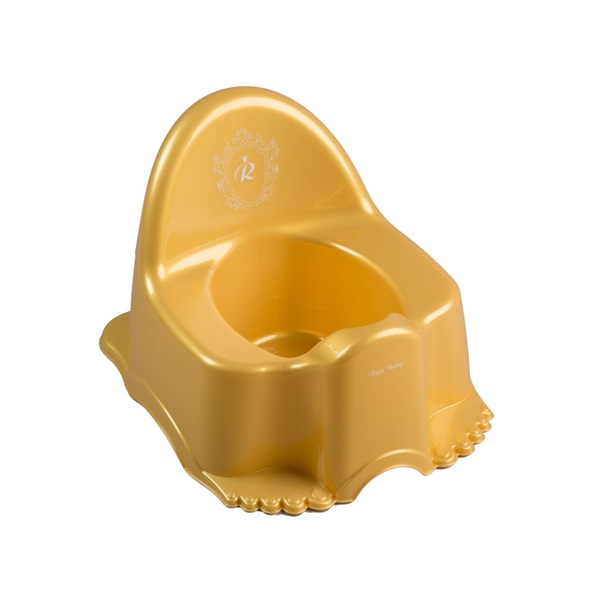 Playing baby potty Royal gold