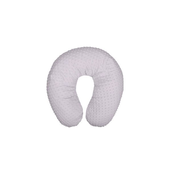 Universal nursing pillow in Minky Womar grey light