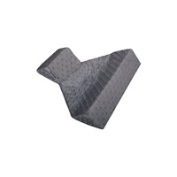 Triangular armrest in Minky Womar grey