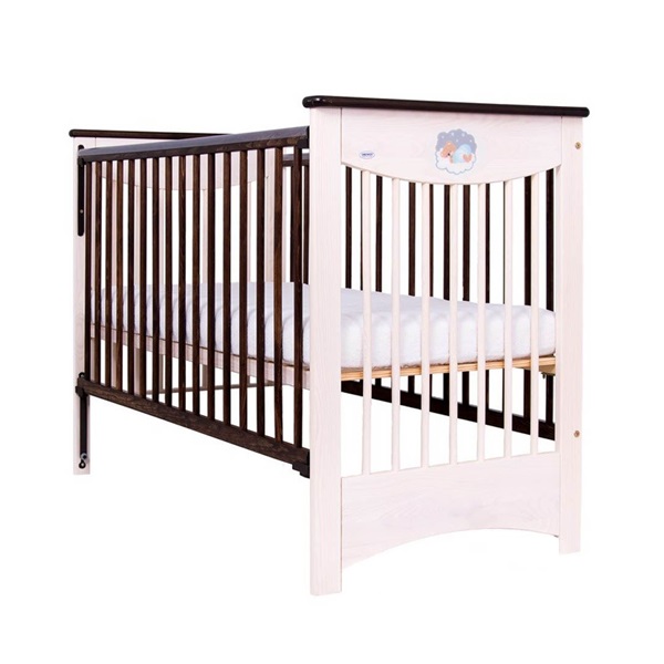 Drewex Mocca cot with pull-down sidewall natural