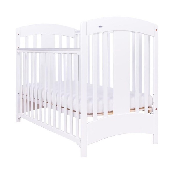 Drewex cot Natálka with pull-down sidewall white
