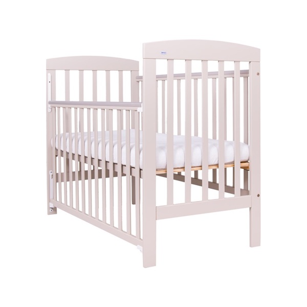 Drewex Olek cot with pull-down sidewall cream