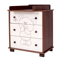 Drewex children's chest of drawers Little Bear and Butterfly walnut