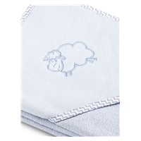 Baby towel Sensillo Sheep 80x80 cm grey
