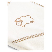 Baby towel Sensillo Sheep 80x80 cm beige
