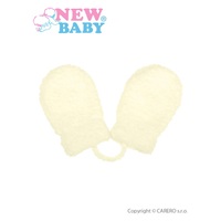 Baby winter gloves New Baby with drawstring cream, size 62 (3-6m)