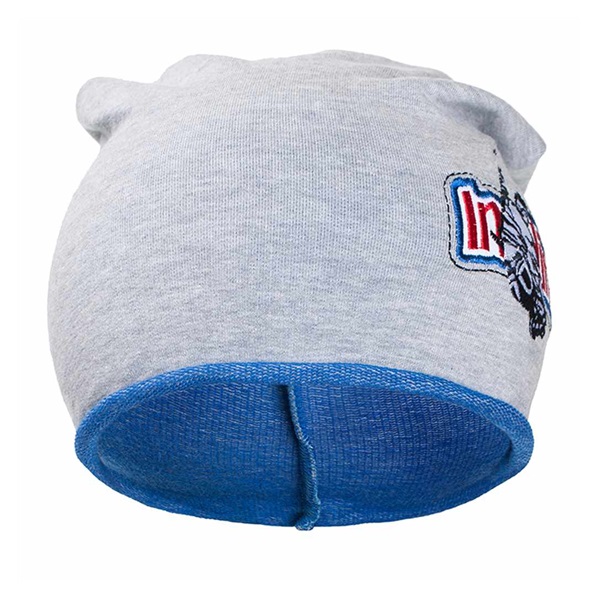 Autumn baby hat New Baby In-line grey-blue, size 110 (4-5y)