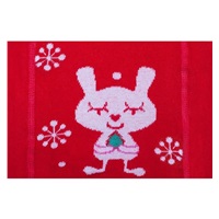 Christmas cotton tights New Baby red with snowflakes and cat, size 92 (18-24m)