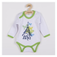 New Baby Towns Green Long Sleeve Baby Bodysuit, size 56 (0-3m)