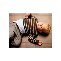 Baby bib 0-5 years VG anthracite-lime, size 6-18 m