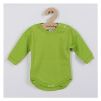 Kojenecké body s dlouhým rukávem New Baby světle zelené