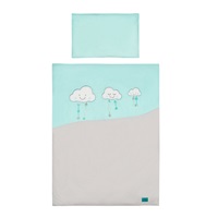 6-piece bed linen Belisima Obláčky 100/135 turquoise