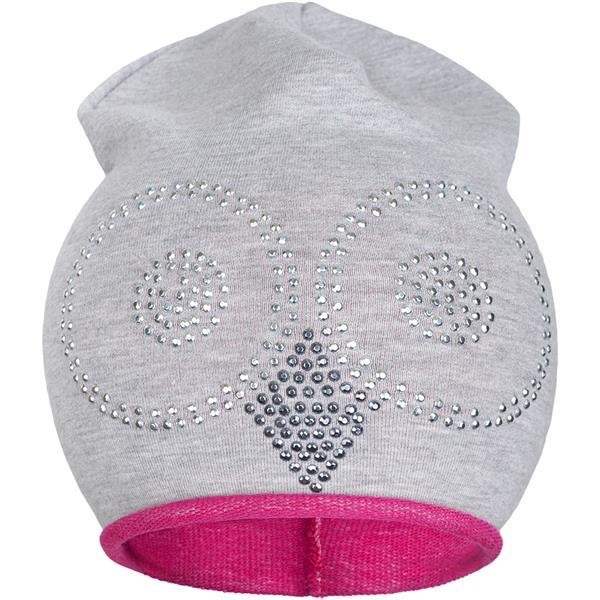 Spring cap New Baby owl grey-pink, size 86/92