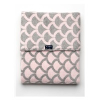 Baby cotton blanket with pattern Womar 75x100 pink-grey