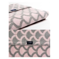 Baby cotton blanket with pattern Womar 75x100 pink-grey