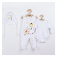 4-piece set Giraffe and Elephant, size 62 (3-6m)