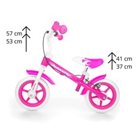 Kids bike Milly Mally Dragon with brake pink