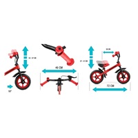 Kids bike Milly Mally Dragon with brake pink