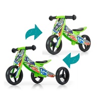 Milly Mally JAKE green multifunctional bike 2in1