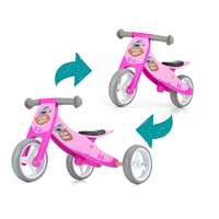 Milly Mally JAKE pink Cowgirl multifunctional bike 2in1