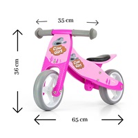 Milly Mally JAKE pink Cowgirl multifunctional bike 2in1