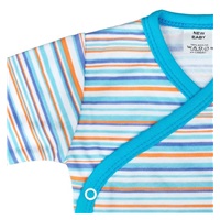New Baby Puppik 2 turquoise full sleeve baby bodysuit, size 68 (4-6m)