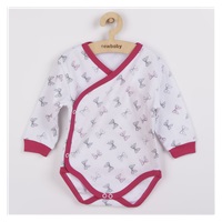 Baby body New Baby Mashlička raspberry, size 68 (4-6m)