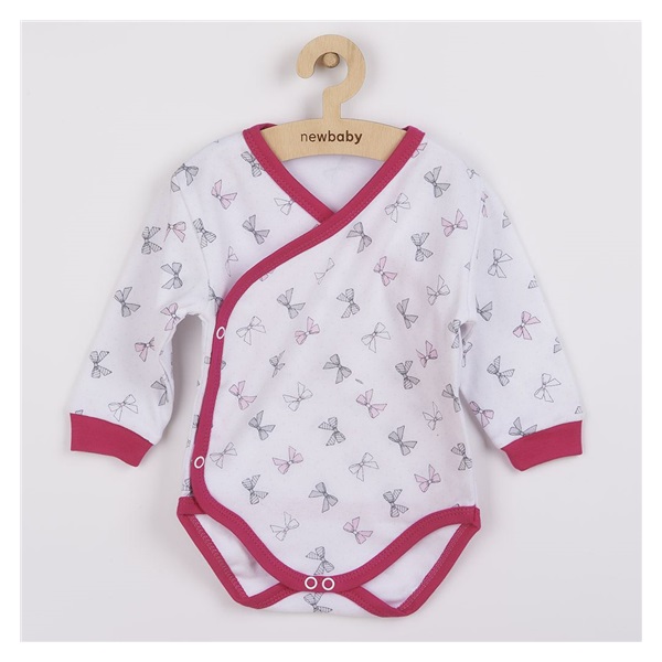 Baby body New Baby Mashlička raspberry, size 68 (4-6m)