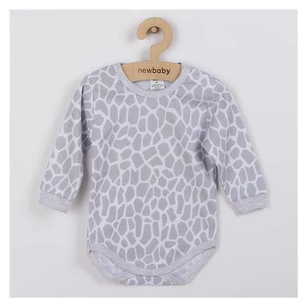 Baby body with long sleeves New Baby Giraffe, size 80 (9-12m)