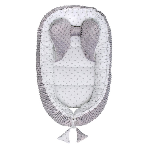 Baby nest Minky Sweet Baby Belisima grey