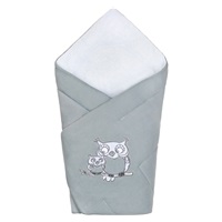 Wrap New Baby Owls grey