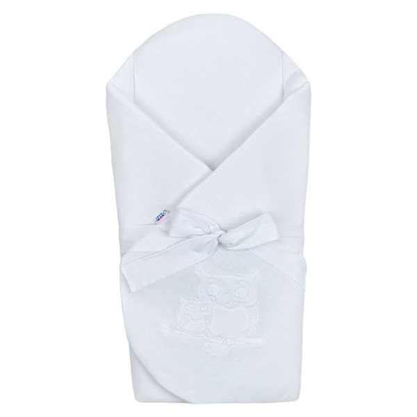 Wrap with bow and reinforcement New Baby Owls white